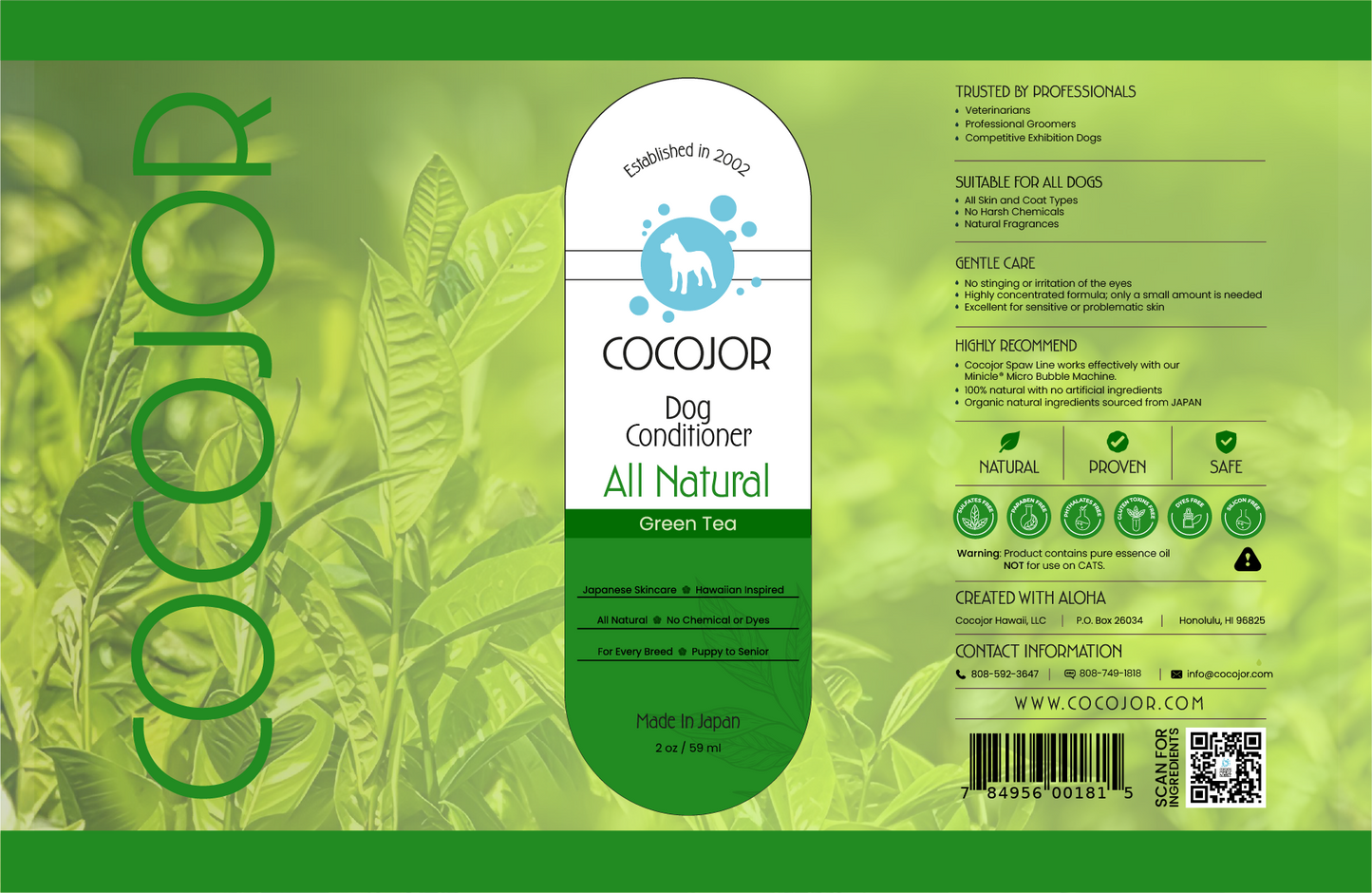 GREEN TEA SERENITY CONDITIONER - (The Antioxidant Powerhouse)
